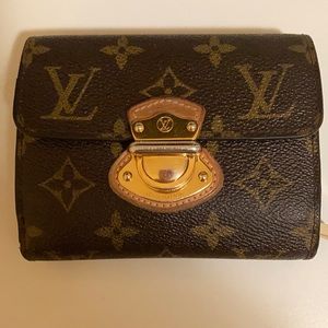 Authentic Louis Vuitton Joey Monogram Wallet